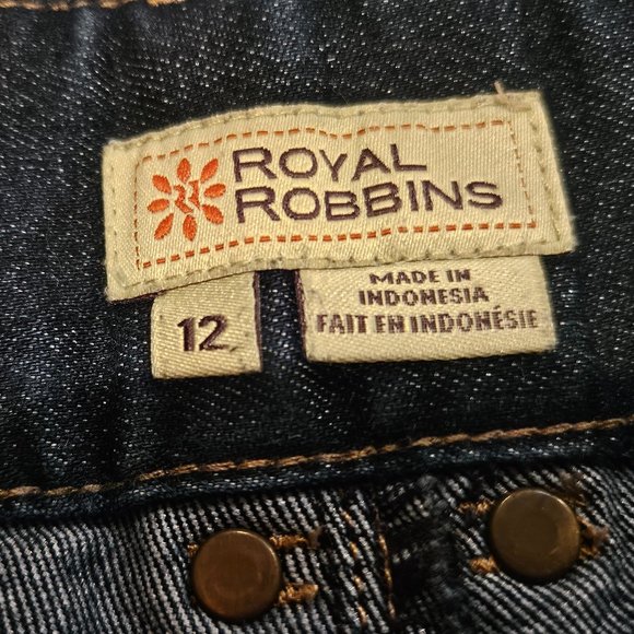 Royal Robbins Capri Jeans Size 12 Blue - Picture 2 of 8